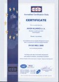 Certifikat ISO 9001:2008
